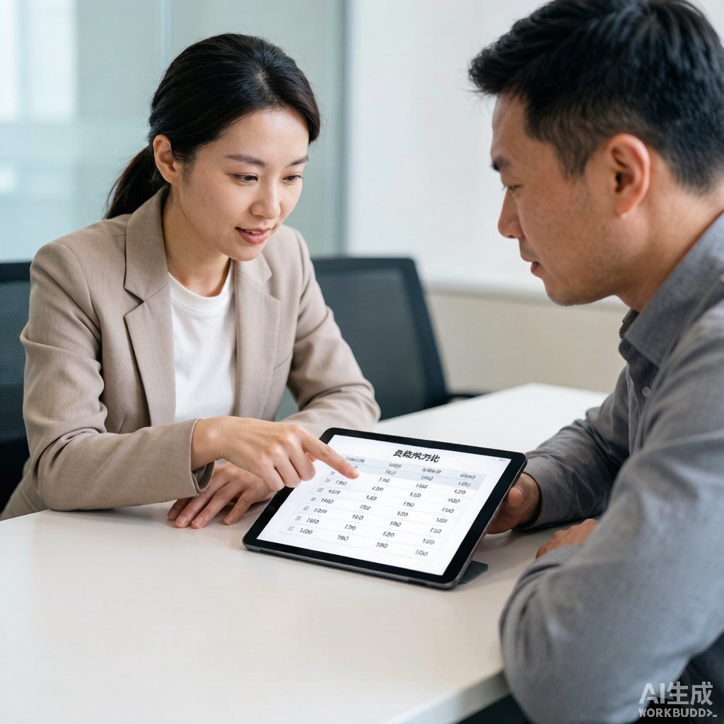 银行经理讲解贷款文件