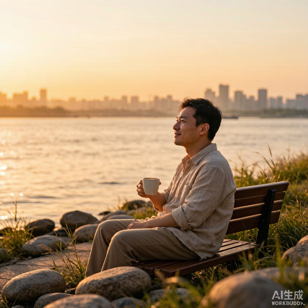 整合后江边放松配图