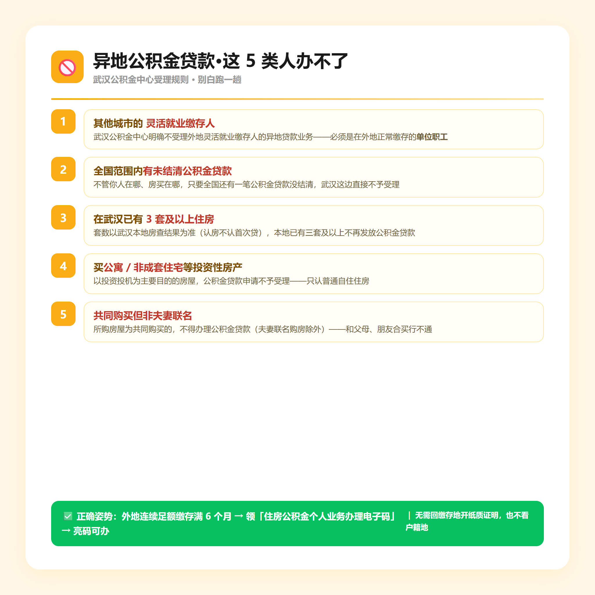 异地公积金贷款·这5类人办不了
